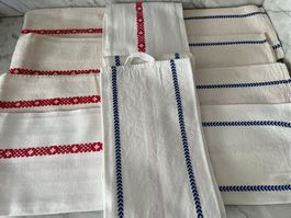 6 Handtücher Küchentücher antik
