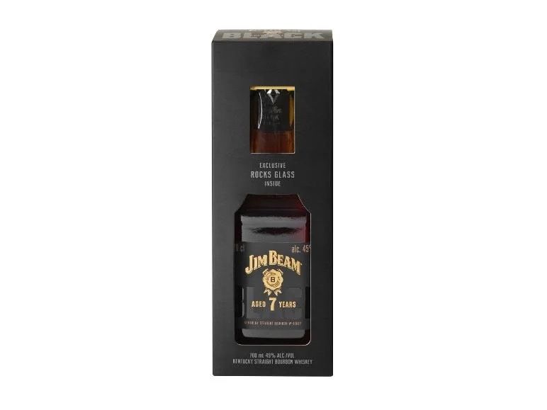 Bevande alcoliche: Black Bourbon Whiskey 7 Jahre mit Geschenkverpackung – Nuovo e nell'imballaggio originale da Bülach venduto da StoreInShopOutlet