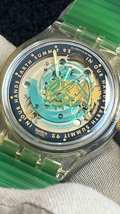 Swatch Orologi: Swatch Earth Summit 92' Vintage Uhr – Usato da Grenchen venduto da chththl 2