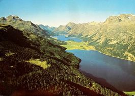 ST. MORITZ Vista dal lei dals Chöts