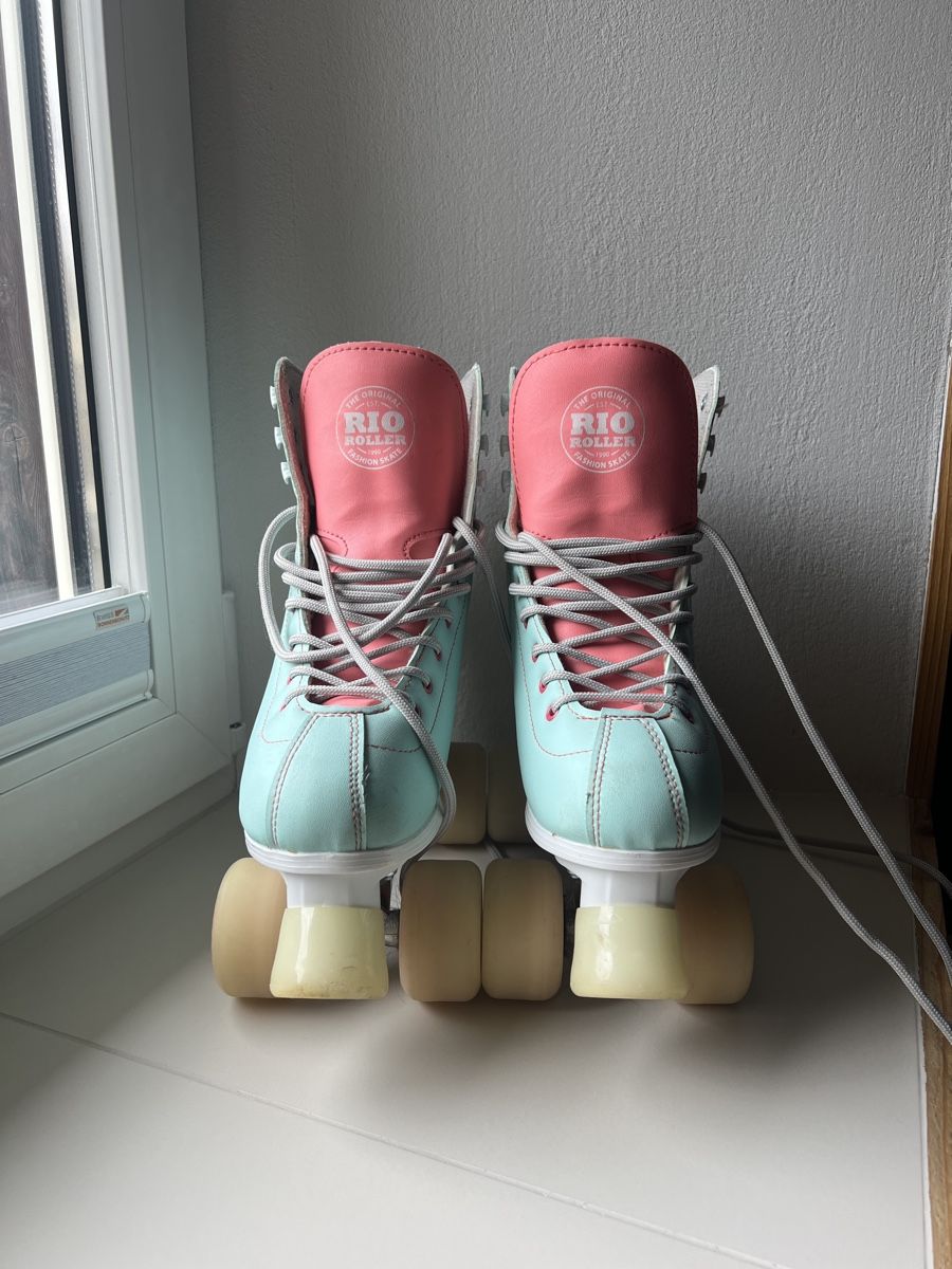 Rio Roller Pattini in linea & Pattini a rotelle: Rollschuhe Rio Roller mint rosa  – Usato da Chur venduto da dal_zsy5 1