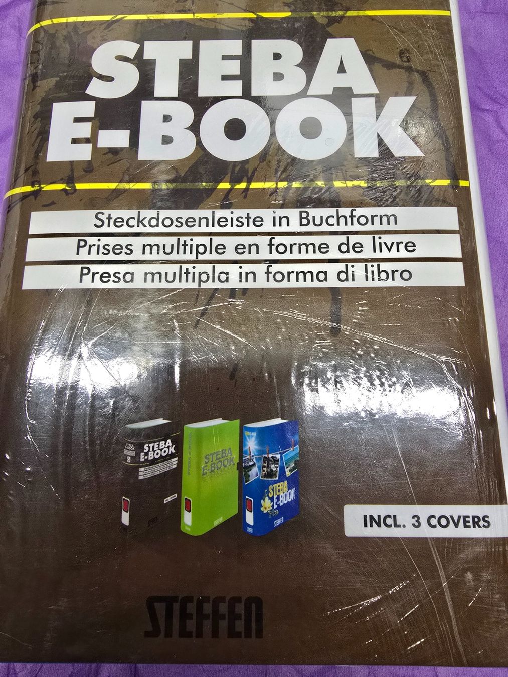 Spine: Steba E-Book Steckdosenleiste Buchform Neu – Nuovo (secondo la descrizione) da Rebstein venduto da James-Dean 1