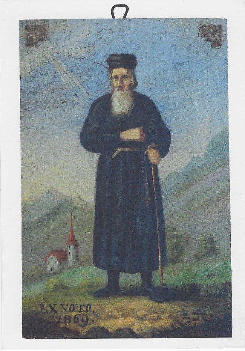 Cartoline postali: Ansichtskarte Ex Voto Bild Bruder Konrad Scheuber – Usato da Luzern venduto da gil_9jtr