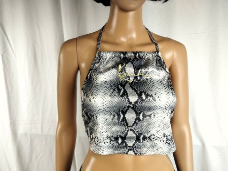 KARL KANI Top Schlangenmuster Neckholder