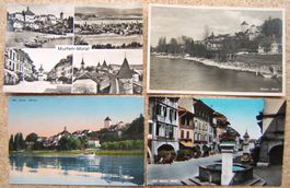 4 AK MURTEN / MORAT 1933 / 1948