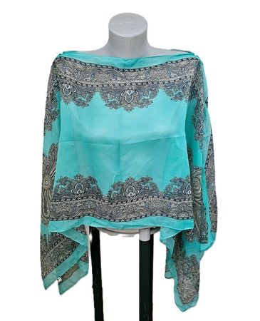 Tunika / Strandkleid / Poncho One Size Paisley