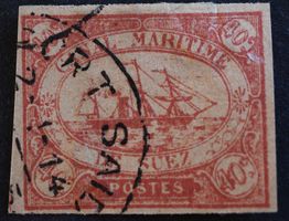 Ägypten Suez-Kanal MNr. 4 40 C. gestempelt