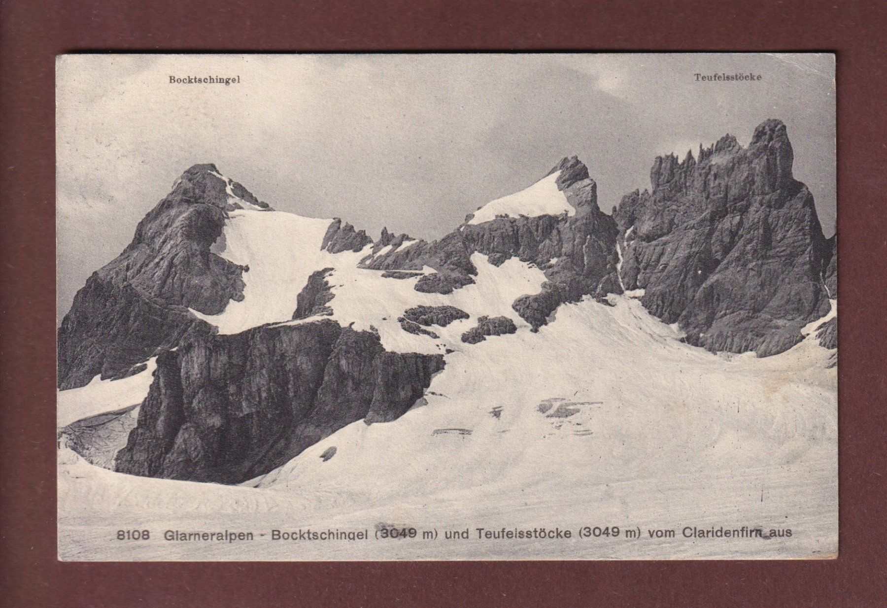 Cartoline postali: BOCKTSCHINGEL - TEUFELSSTÖCKE - 1920 // Eckbug // – Usato da Pully venduto da nicecards-shop