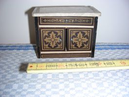 Puppenmöbel antik, selten Boulle 1870-1900 Puppenstube