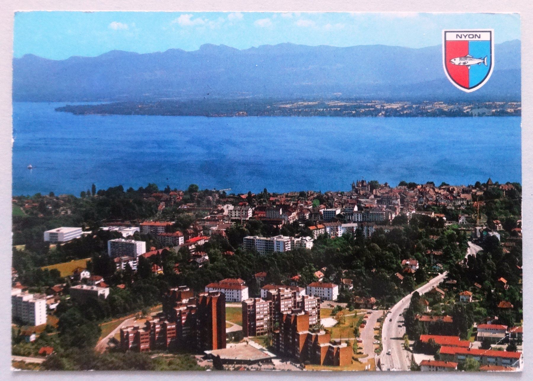 Ansichtskarten: Nyon - Vue aérienne – Gebraucht aus Fétigny von Billy2miny