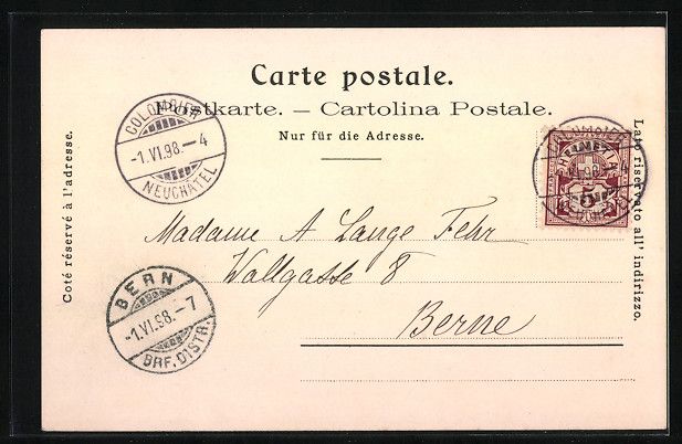 Cartes postales: Litho Neuchatel, Cacao Suchard, Marque d – D'occasion à Berlin par bartko-reher 1