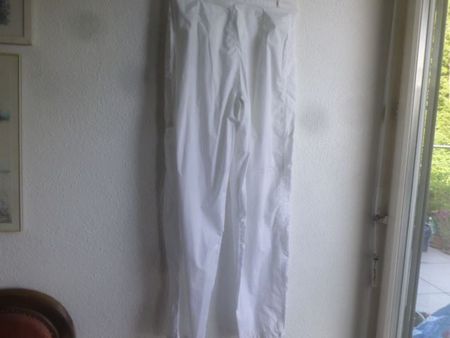 Hose Weiss Gr. 42 Baumwolle