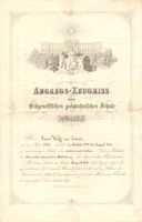 Abgangszeugnis Eidg. Polytechnikum ETH Zürich 1874 Kappeler