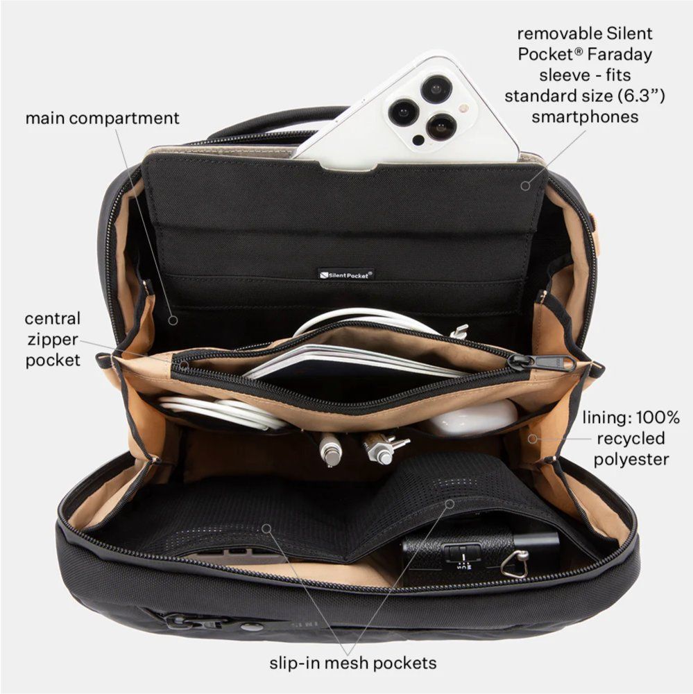Borse: SLNT E3 Sling Bag - RFID-Schutz Tasche - Schwarz – Nuovo (secondo la descrizione) da Winterthur venduto da dmazzotta