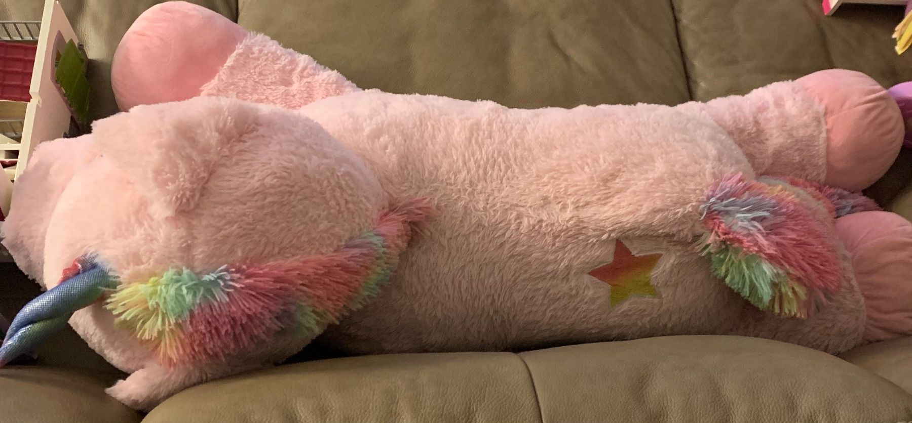 Giocattoli: Riesen Einhorn Kuscheltier ca. 130 cm lang – Usato da Steinhausen venduto da adija1 2