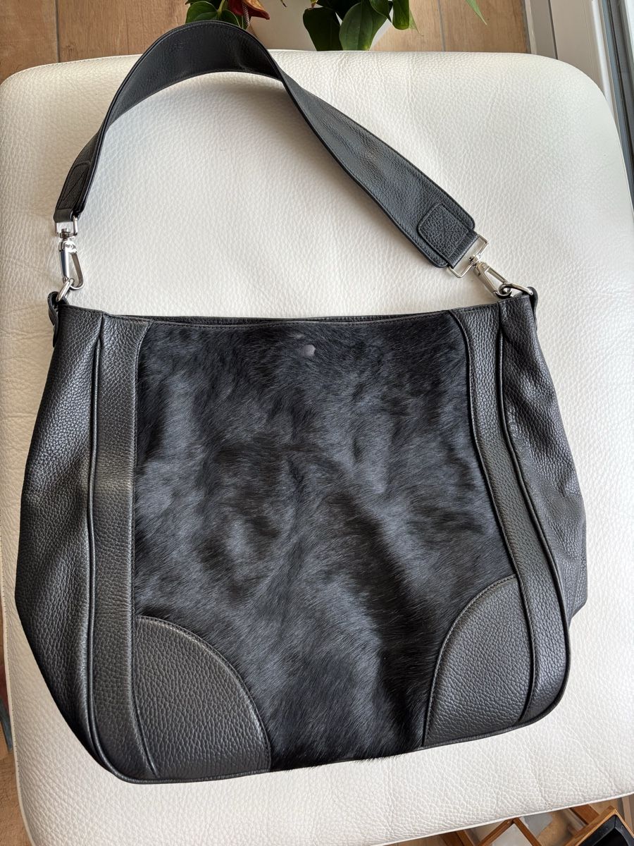 Navyboot Borse da donna: NAVYBOOT - Grand Sac Cuir Noir - Ponyskin – Usato da Chardonne venduto da teenyweeny