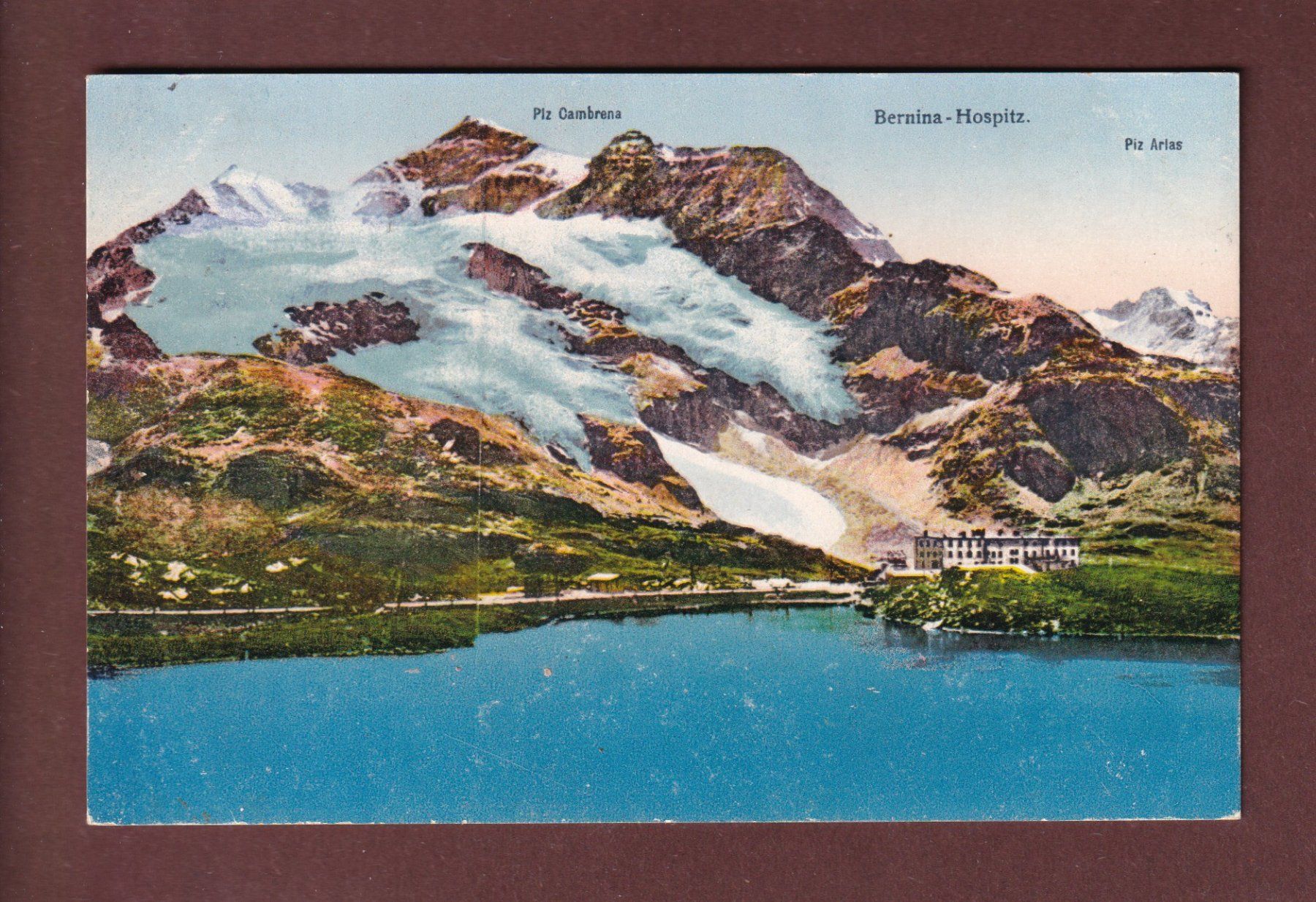 Cartoline postali: BERNINA-HOSPIZ - 1914 – Usato da Pully venduto da nicecards-shop