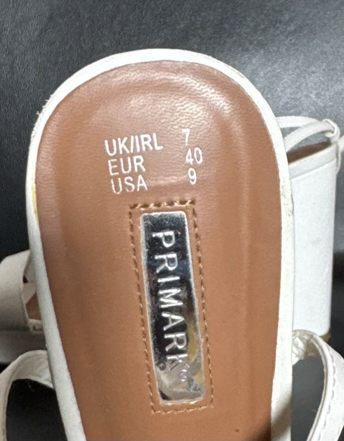 Prime Shoes Scarpe da donna: White Platform Block Heel Sandals - Size 40 – Usato da Spreitenbach venduto da Mutter001 5