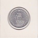Alle Münzen: 2 Franken 1907 Silber. – Gebraucht aus Schlieren von Rapaelli 1