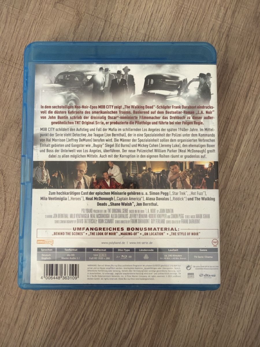 Alle DVDs: Mob City Komplette Serie BluRay – Gebraucht aus Hagendorn von masterchieff 1