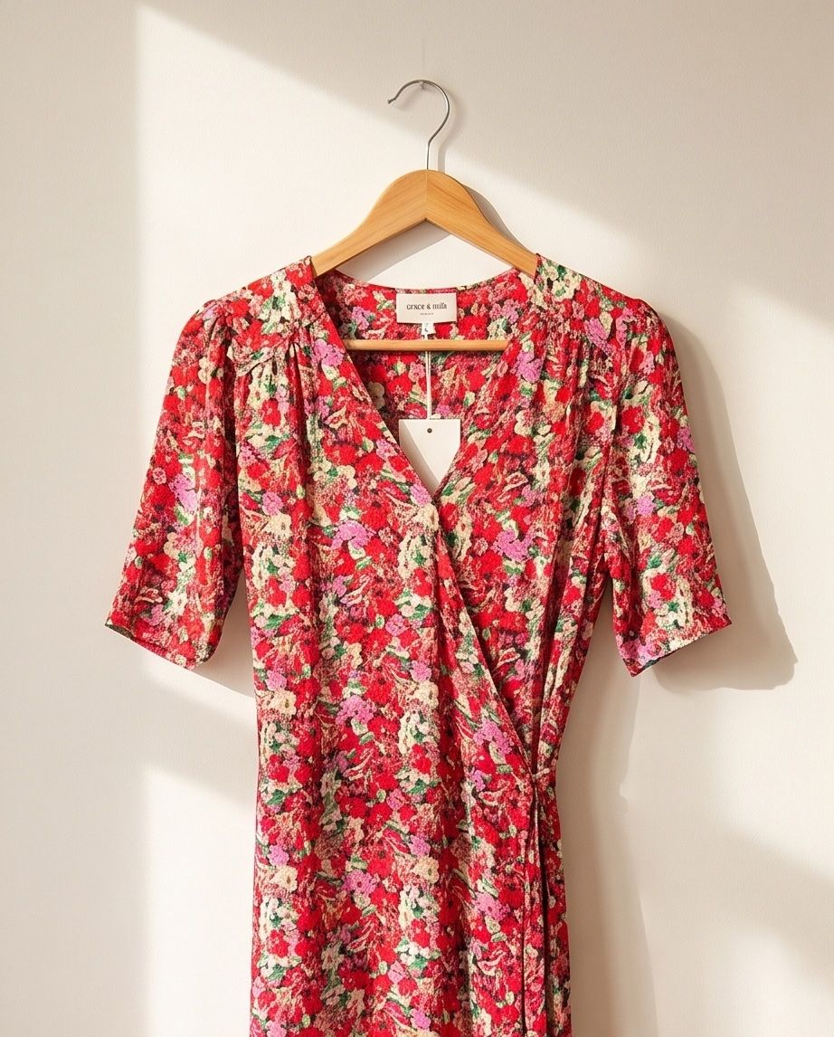 Vestiti: Robe Grace & Mila fleurie rouge - neuve - S – Nuovo e nell'imballaggio originale da Vuisternens-Romont venduto da gol_xp6p 3