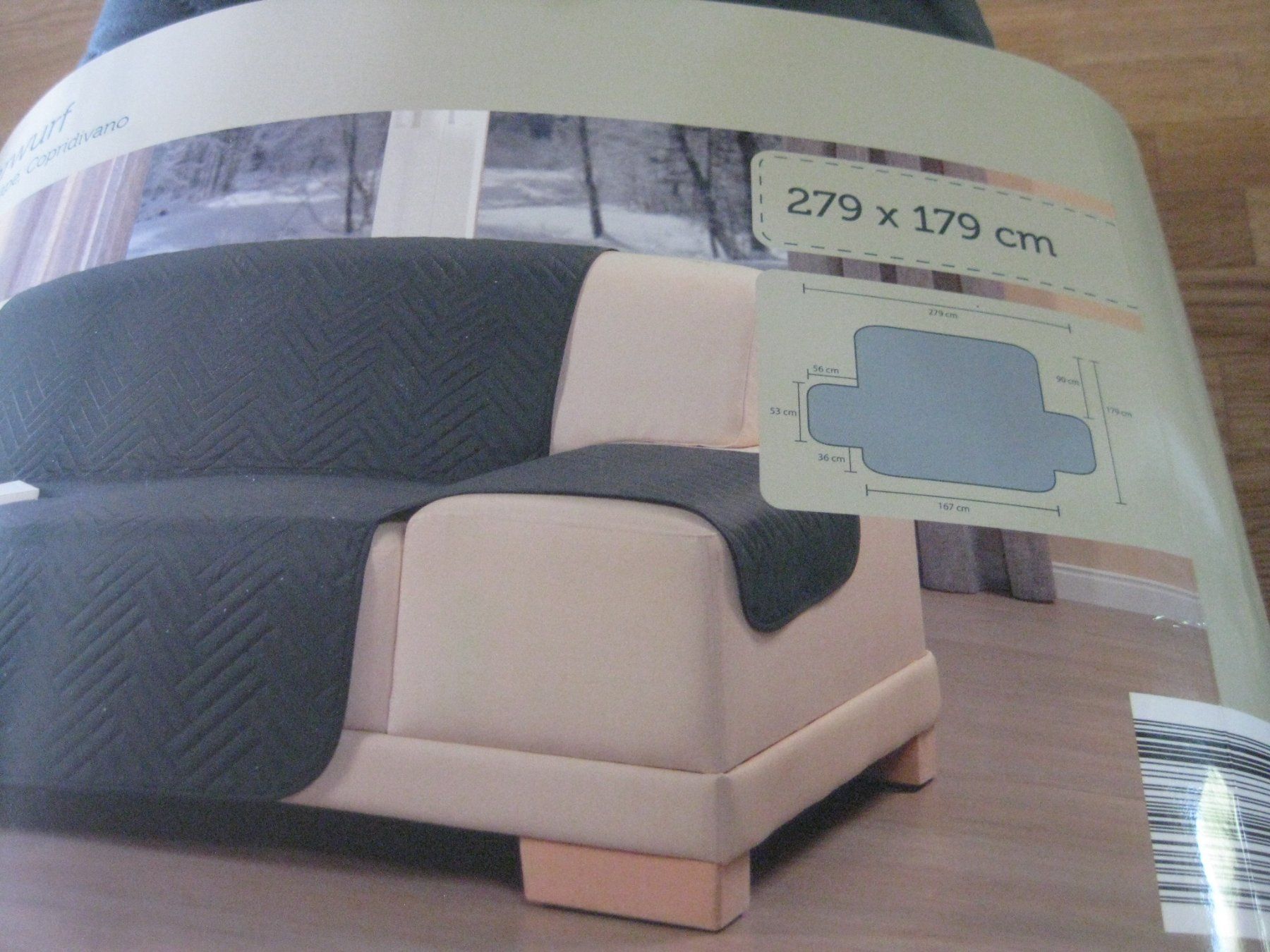 Decken: Praktischer SOFAÜBERWURF – Neu und originalverpackt aus Romanshorn von Wazoohandlung 1