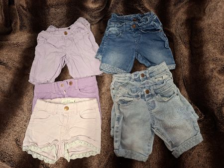 2x4 Gr. 104 Jeans Shorts für Zwillingsmädchen 