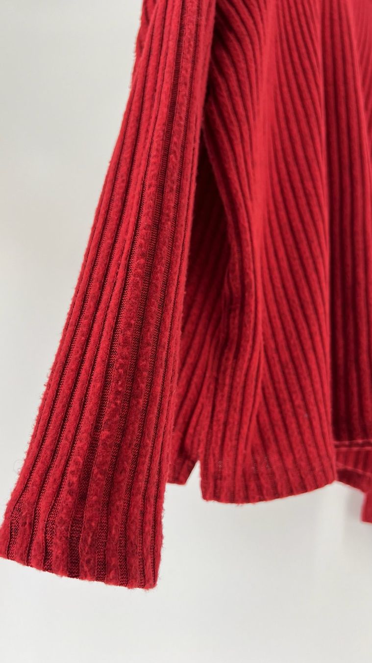Primark Maglioni & Felpe: Roter oversize Strickpullover mit Knopfdetails - Gr. L – Usato da Oberurnen venduto da Kokosbluete 1
