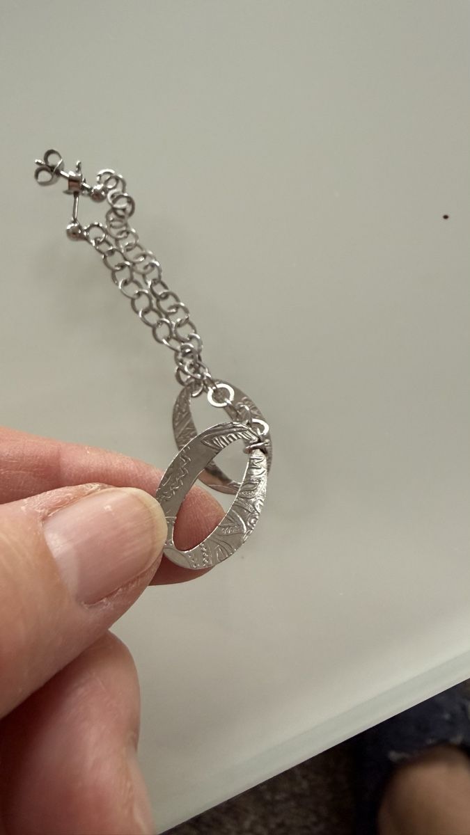Orecchini pendenti & Orecchini a lobo: Silber-Ohrhänger, 7 cm lang – Nuovo e nell'imballaggio originale da Ebikon venduto da elischka 2