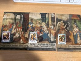3 Maximumkarten Liechtenstein Weihnachten 1990 komplett!