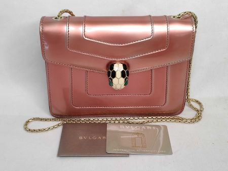 🐍 BVLGARI Serpenti Forever Tasche in Metallic-Rose