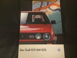 VW Golf GTI 16V/GTI Verkaufsprospekt 16 Seiten Januar 1988