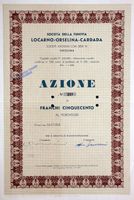 Funivia Locarno/Orselina-Cardada SA, Orselina - 1952