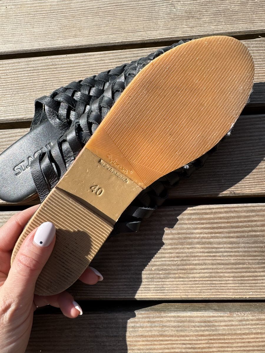 Scarpe da donna: St. Agni Leder Mules 38 – Usato da Klosters venduto da jewelsy 1