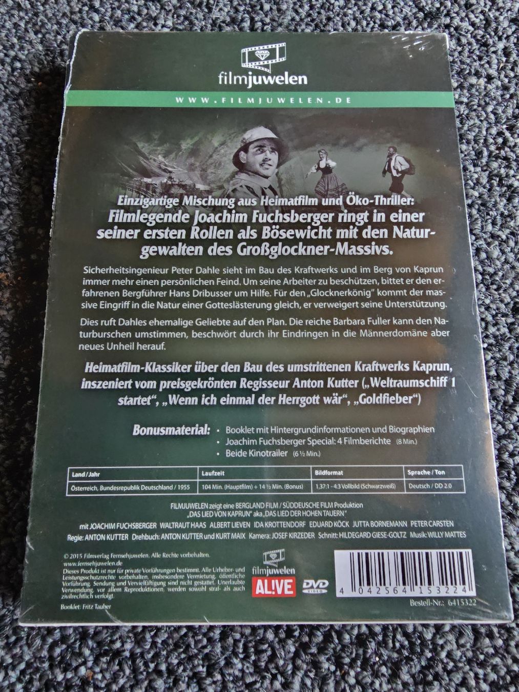 Tutti i DVDs: Das Lied von Kaprun Neuverpackt – Nuovo e nell'imballaggio originale da Ruswil venduto da jan_bxl5 1