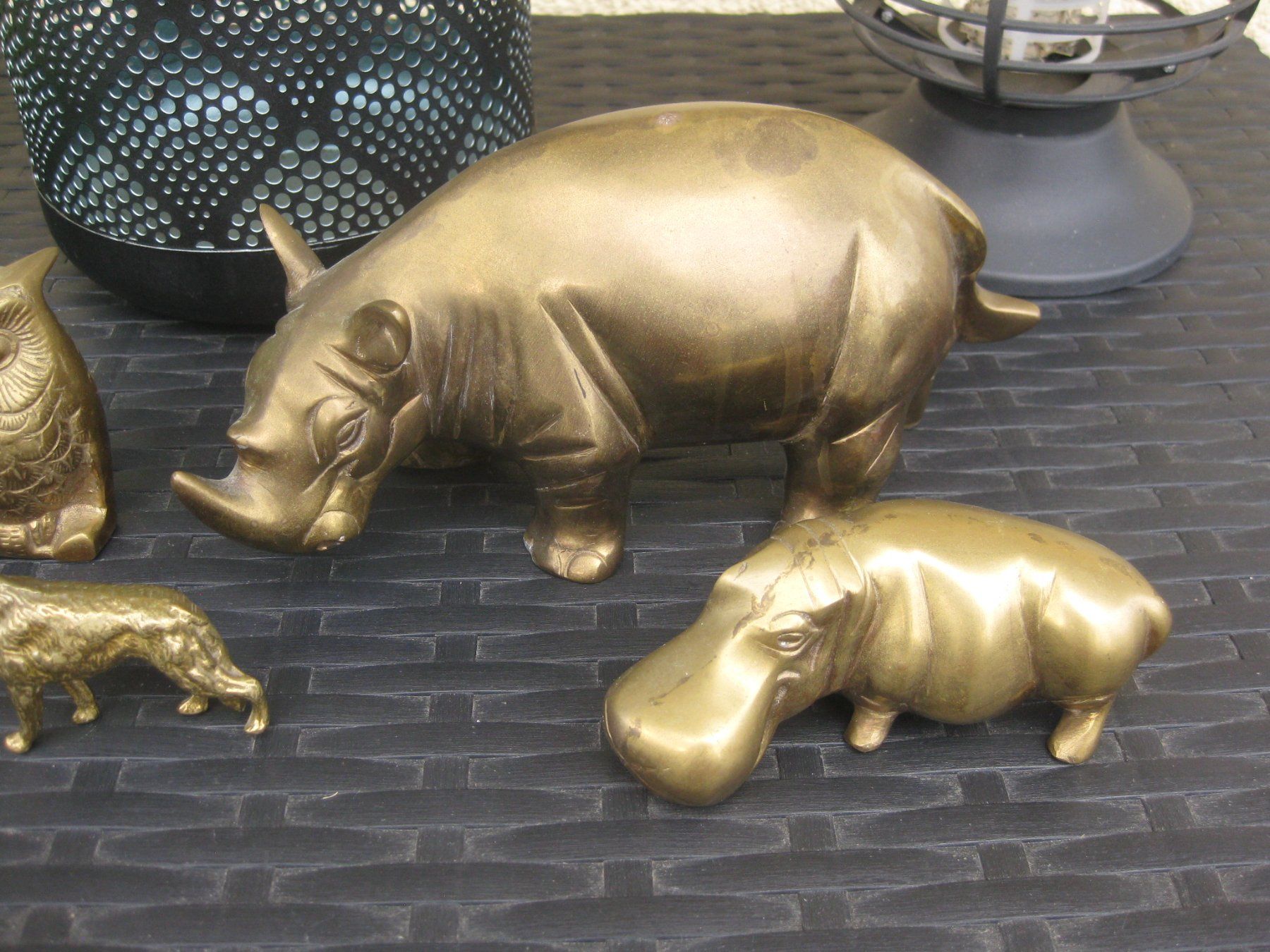Statuette: 4 schöne Messing Tiere – Usato da Romanshorn venduto da Wazoohandlung 2