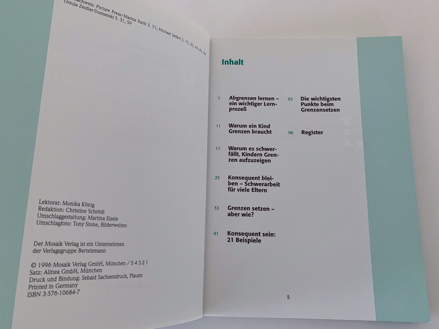 Libri: Kindern Grenzen setzen – Usato da Bottmingen venduto da marktplatz-buecher 2
