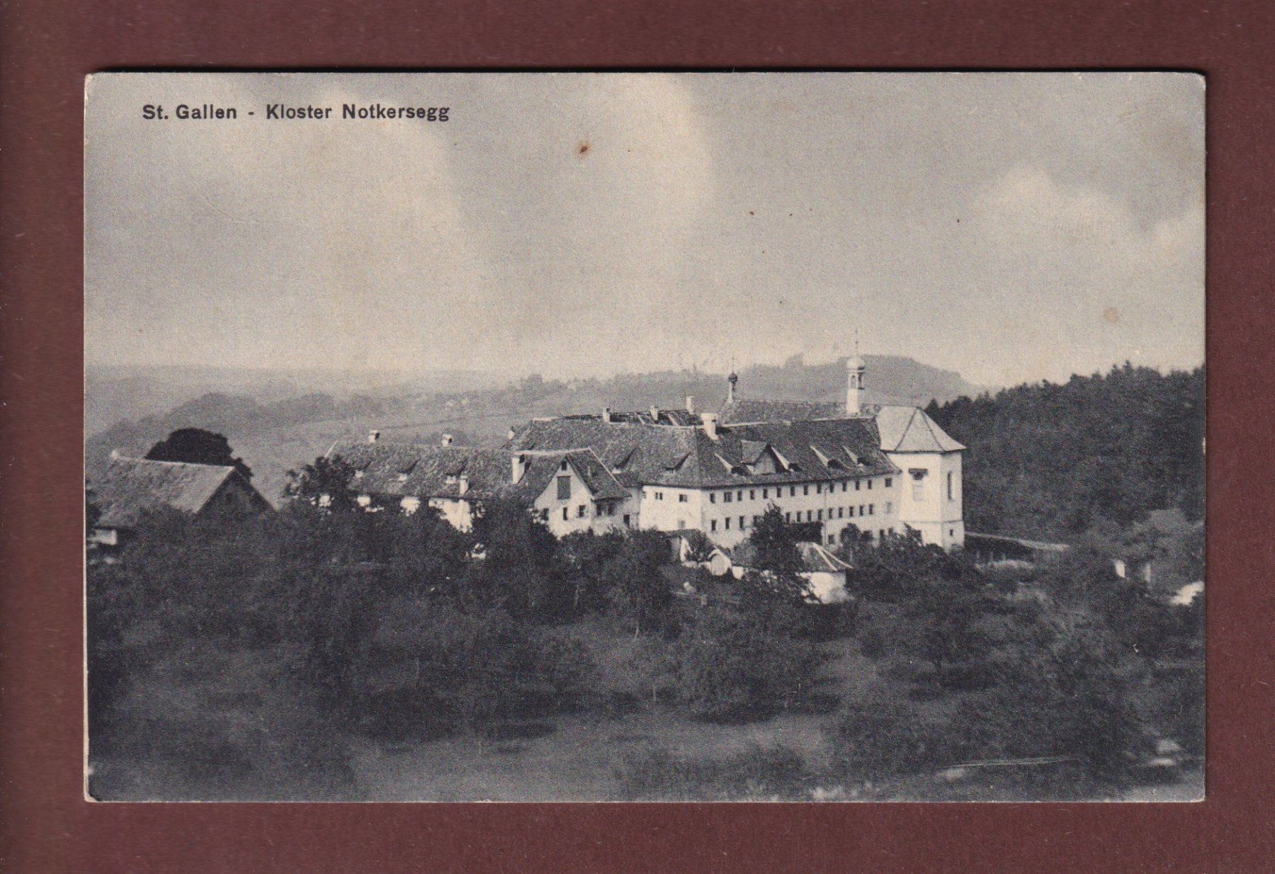 Cartoline postali: ST. GALLEN - Kloster Notkersegg – Usato da Pully venduto da nicecards-shop