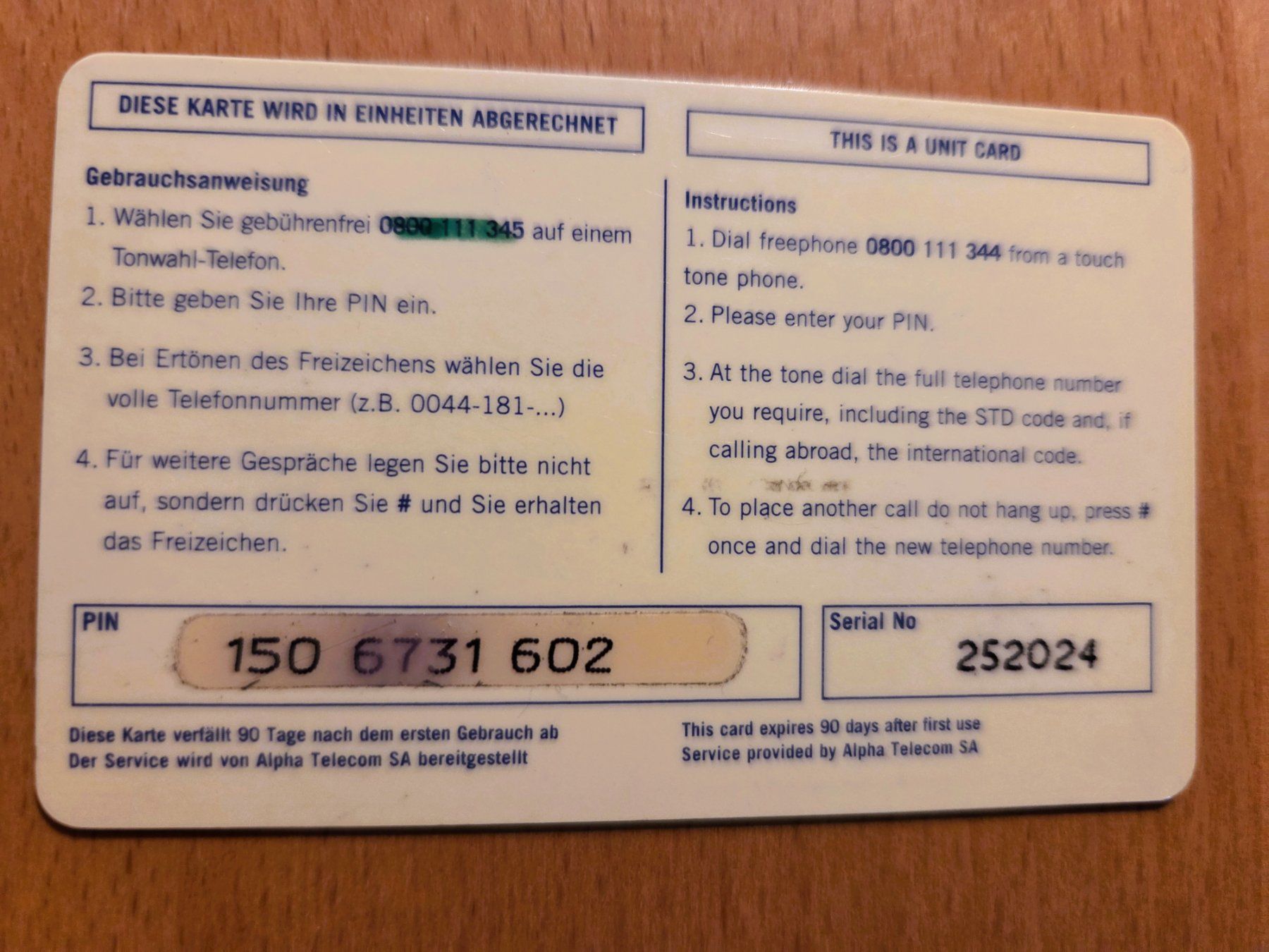 Schede telefoniche: PREPAID - SCHWEIZ – Usato da Brüttisellen venduto da Nighttrain 1