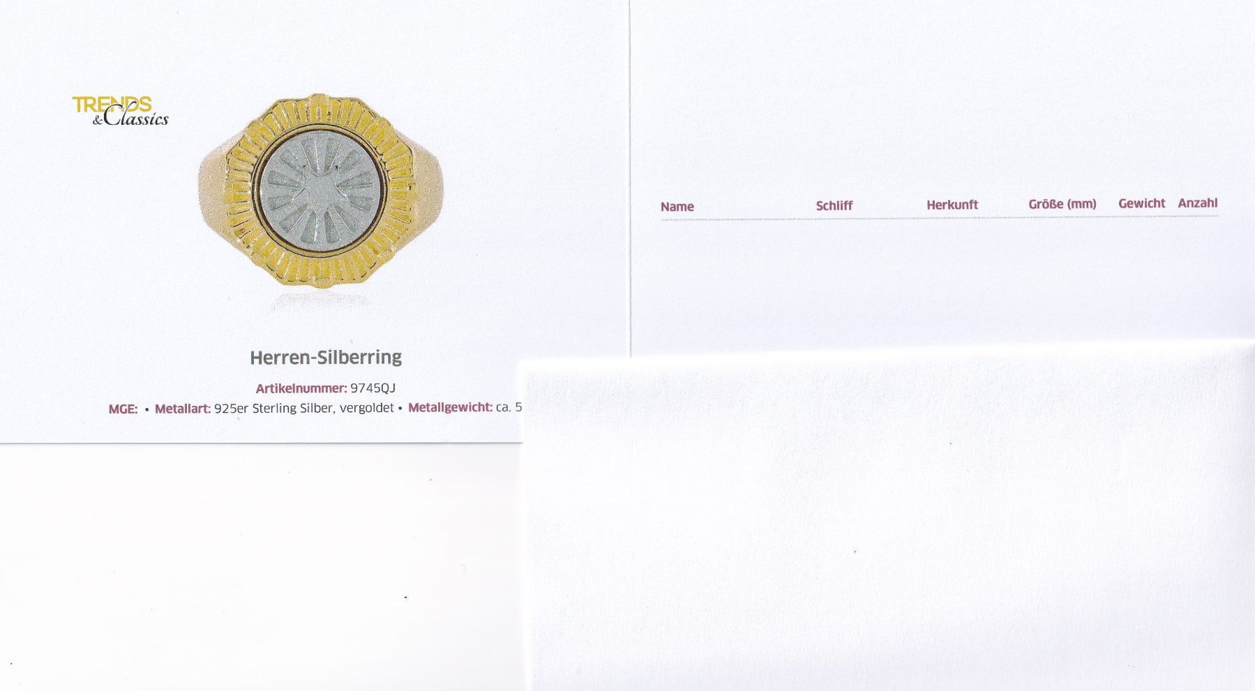 Ringe: Echtschmuck: Silberring Unisex, vergoldet / 56 – Neu (gemäss Beschreibung) aus Zuchwil von maumauchi 1