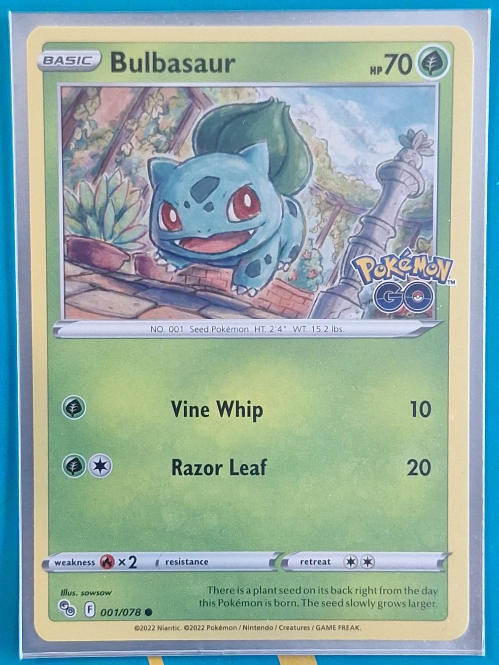 Pokémon Sammelbilder & Trading cards: Bulbasaur Bisasam - Pokemon GO - #2.7 – Gebraucht aus Altstätten SG von GGsGameshop