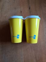 2er Set: Gelbe Kaffeebecher Camel "Let's"