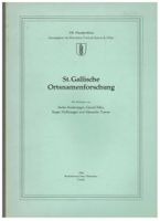 St. Gallische Ortsnamenforschung. 1968.