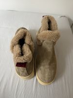 Leder Stiefeletten mit Futter Gr. 37