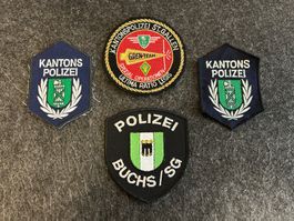 Konvolut Polizeiabzeichen Kanton St. Gallen