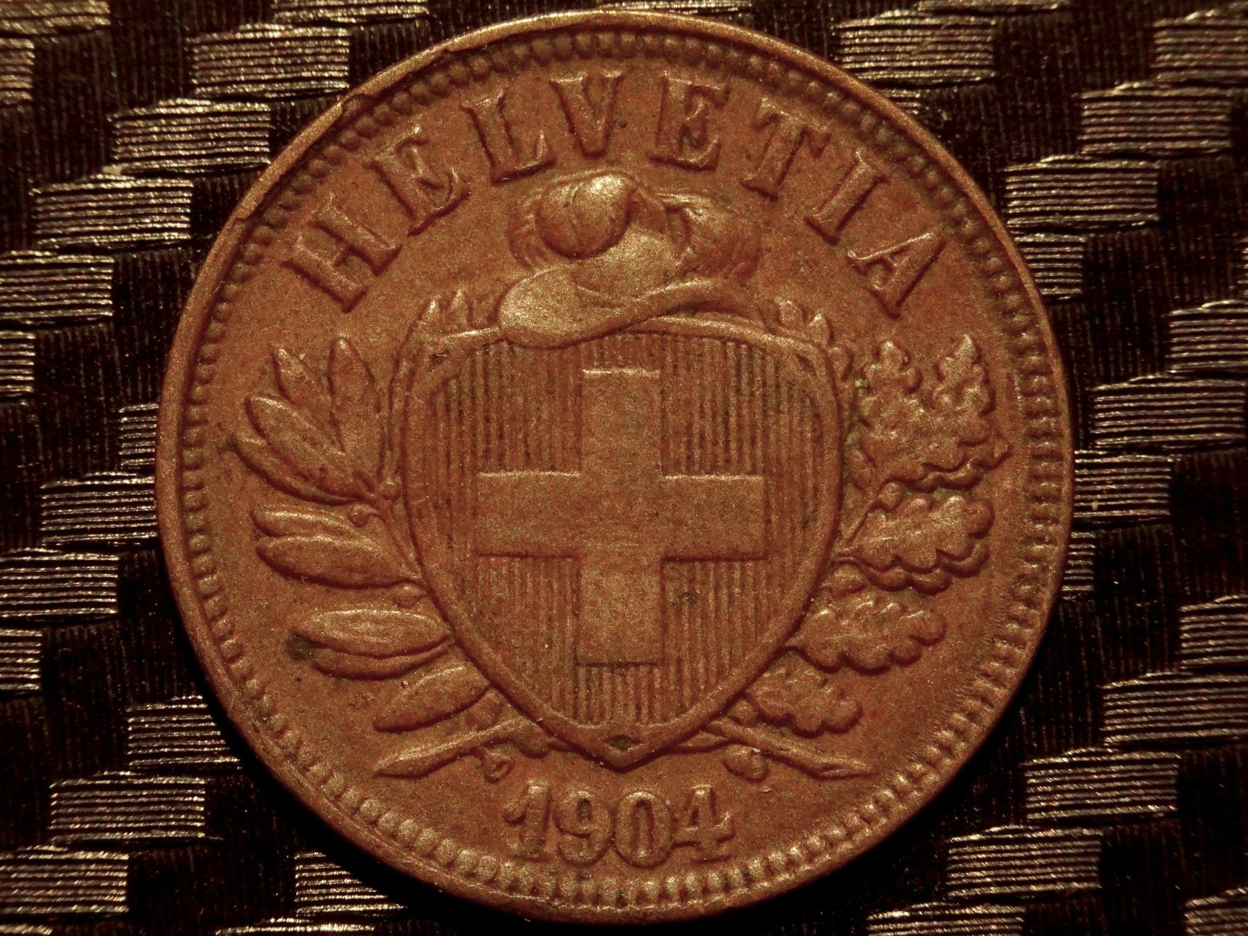 Tutti le monete: 1904 - 2 cts. 0.50 Mio.!!! 2.51gr!!! – Usato da Courgenay venduto da ZubR237