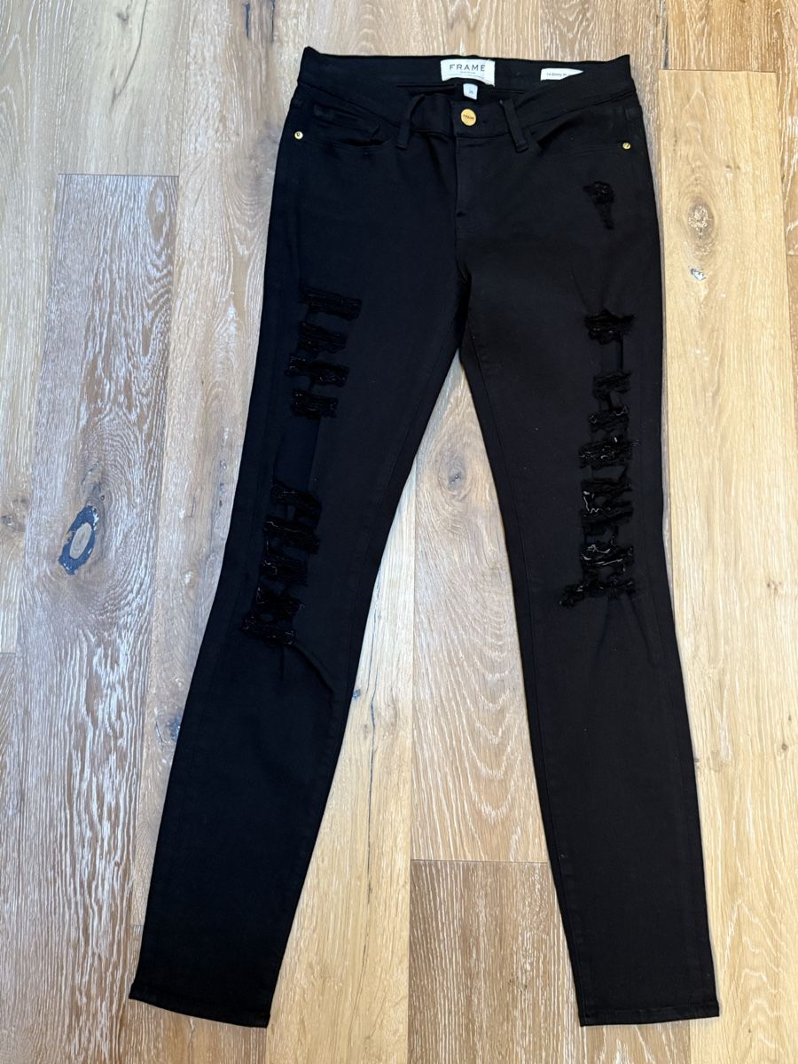 Jeans: Great black FRAME denim jeans. 26” – Gebraucht aus Grund b. Gstaad von PlageNeigeplus