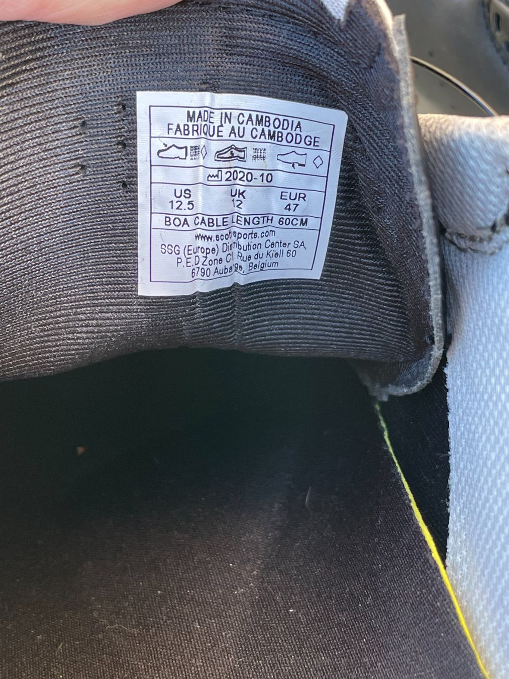 Scott Scarpe da uomo: Scott Rennvelo Schuhe Schwarz Grösse 47 – Usato da Zürich venduto da ONA-Online 4