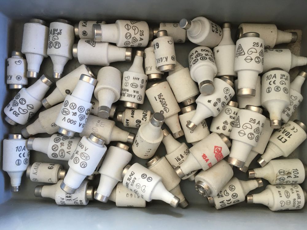 Elektrische Keramik-Sicherungen, Keramik-Haushaltssicherung, 10er-Pack, flink, mehrere Größen, 0,5 A bis 30 A, 250 V(20a,6MMx 30MM