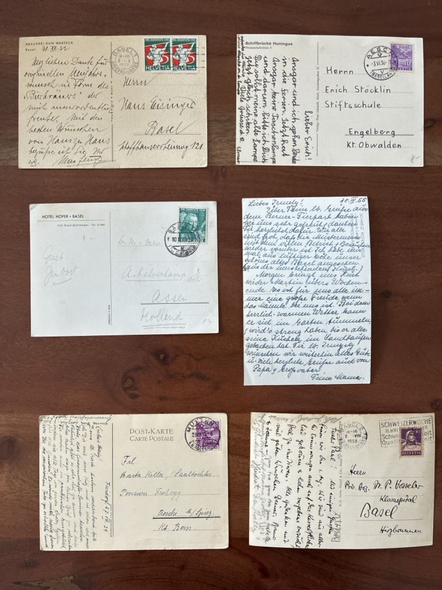 Cartoline postali: 13 Ansichtskarten diverse von Basel BS – Usato da Oftringen venduto da Cla.vD.74 3